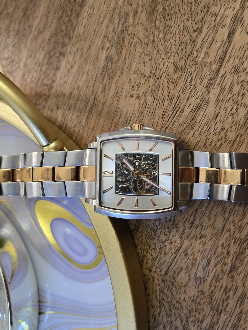 Kenneth Cole New York KC3772 Men's Automatic Bicolour Skeleton Watch.